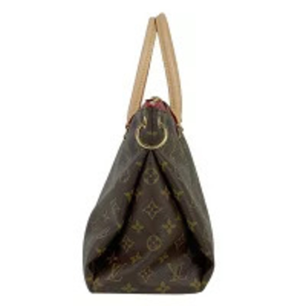 Louis Vuitton Cerise Monogram Handbag Red Bag Shoulder Brown Pallas